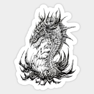 Regal Dragon - ink Sticker